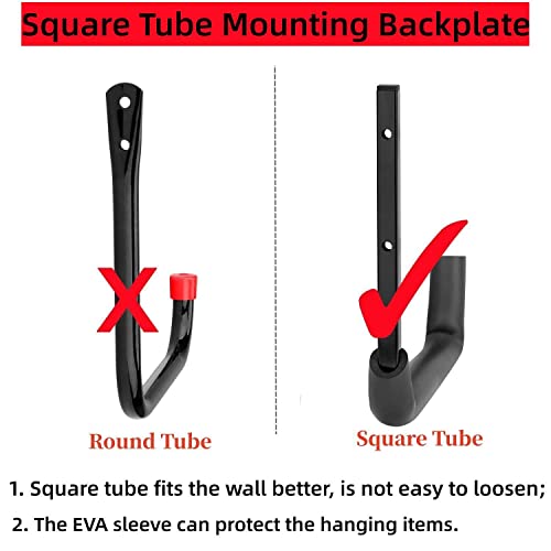 Locawaya Heavy Duty Garage Storage Hooks, Overhead Garage Storage Rack, 4 Pack Wall Mounted Ladder Hook, Utility Ceiling Hangers & Organizer For Wood,Tools, Bicycle (10 X 14 Inch) #TOP3