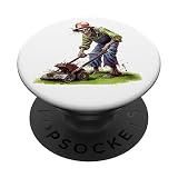 Diseño de jardinería para cortacésped y zombi cortacésped PopSockets PopGrip Intercambiable