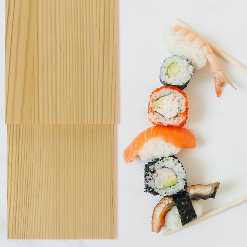 Plato de sushi de madera COHEALI superficie lisa miniatura 4
