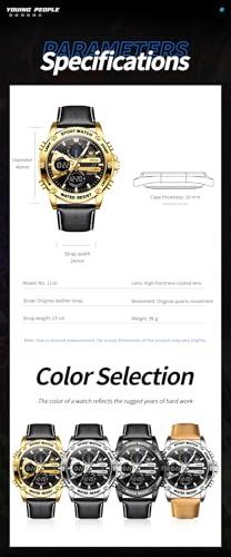 Image of OLEVS Men Watches Fashion Date Gift Chronograph Watch for Men Large Business Digital Calendar Waterproof Mens Wrist Watch