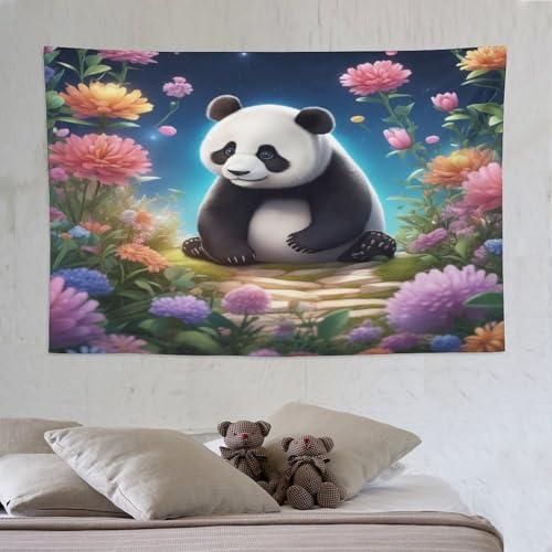 Tapisserie murale panda idée cadeau pour décoration de maison