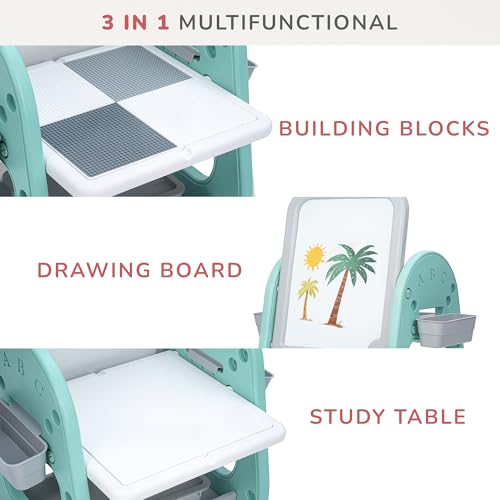 Image of BAYBEE Kids Study Table (Green)