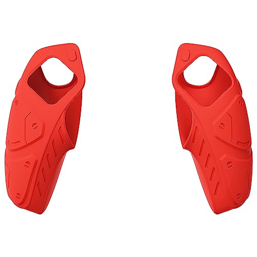 Playvital Mecha Edition Passion Red Ergonomic Soft Controller Silicone Case Grips For Ps5, Rubber Protector Skins With Thumbstick Caps For Ps5 Controller - Compatible With Charging Station #TOP1