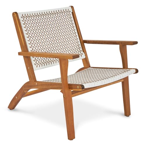 Outvita-Natural-Stain-Outdoor-Chair-Mid-Century-Modern-Accent-Armchair-Reading-Lounge-Chair-with-Ecru-Handwoven-Rope-and-Solid-Acacia-Wood-Frame-for-Bedroom-Patio-Balcony-Indoor Outvita Natural Stain Outdoor Chair Mid Century Modern Accent Armchair Reading Lounge Chair with Ecru Handwoven Rope and Solid Acacia Wood Frame for Bedroom Patio Balcony Indoor