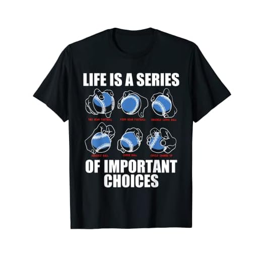 Types of Baseball Pitches Life Choices Pitcher Player Gift T-Shirt