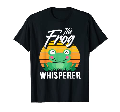 La rana Whisperer rana divertida Camiseta