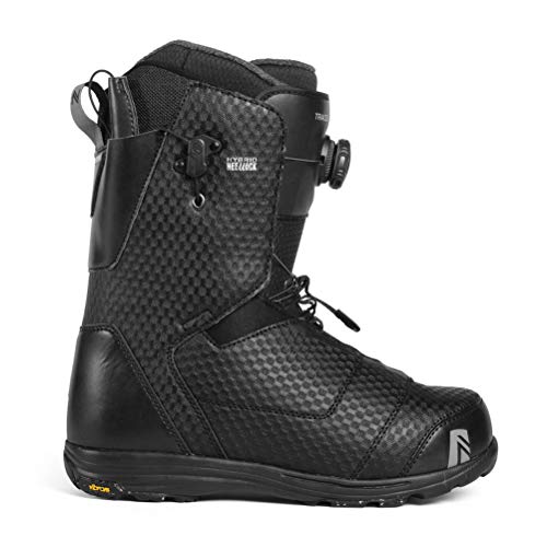 Nidecker x Flow Tracer Boa Heel-Lock Coiler Snowboard Boot - Men's Black, 11.5