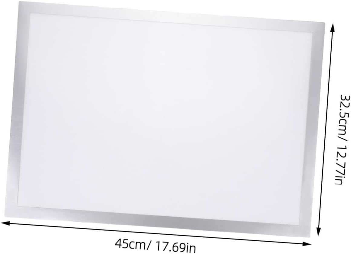 Magnetic Adhesive Picture Frame for Diamond Drawing A3 Size Silver 2pcs Set, Self-stick Magnetic Photo Frame Wall Display for Art and Certificate Storage