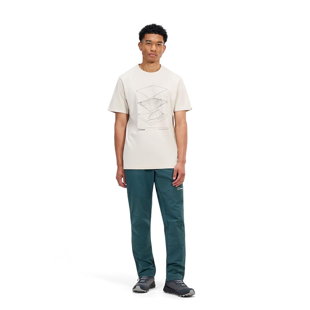 Berghaus Men's Everyday Elements T-Shirt | 100% Cotton Non-Technical T-Shirt, Stone, 2XL