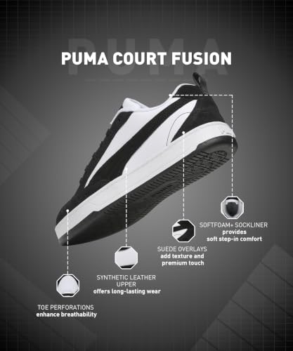 Image of Puma Unisex-Adult Court Fusion Sneaker