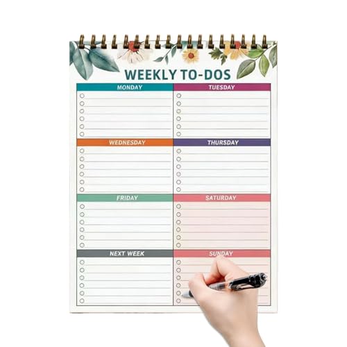 Planificador semanal de mesa ideal para organizar el estudio en la universidad