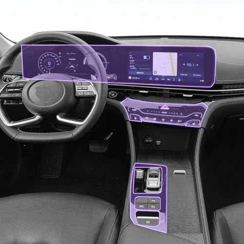 Film transparent invisible en TPU haut de gamme pour écran GPS Hyundai MISTRA 2021