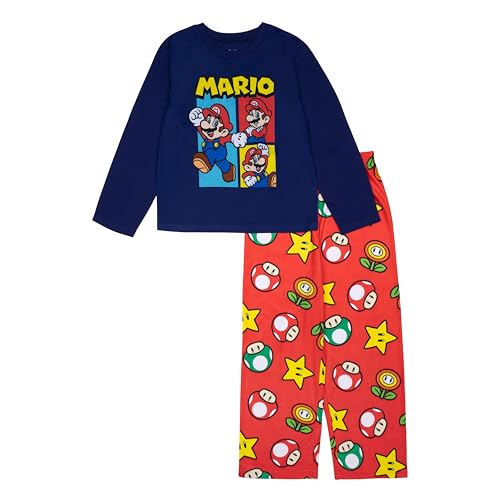Nintendo Boys' 2-Piece Loose-fit Pajama Set, Soft & Cute for Kids