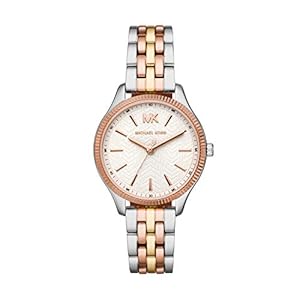 MICHAEL KORS Dames analoog kwartshorloge met roestvrij stalen armband MK6642