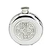 Edwin Blyde & Co Forma Redonda con diseño de Cruz Celta. Espíritu Petaca (Peltre, 6 oz