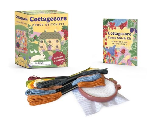 Cottagecore Cross-Stitch Kit: Includes 4 patterns (RP Minis) image 2