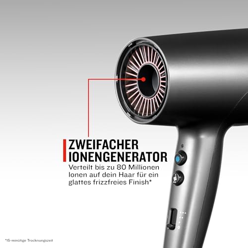 Remington ONE Haartrockner Ionen [120 km/h Luftstrom für schnelles Trocknen] 5 Aufsätze: Flyaway, 2 Diffusoren, feiner & breiter Kamm, schmale Düse, 8 Heiz- & Geschwindigkeitskombinationen, D6078 2