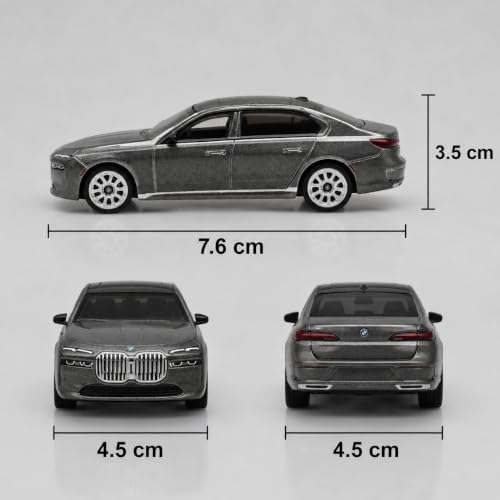 Image of Wizplex CCA Officially Licensed BMW i7 1:64 Scale Die Cast Metal Car - Collectible Alloy Luxury Electric Sedan Model with Free-Rolling Wheels, Display Showpiece for Kids 3+ & Car Enthusiasts