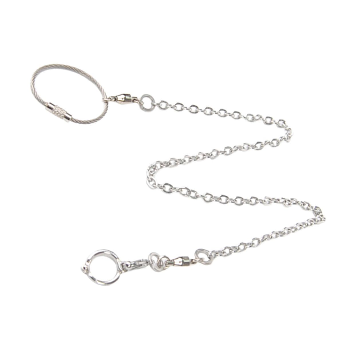 BESPORTBLE Parrot Leg Chain Ring Split Foot Chain Cockatiel Harness and Leash Bird Harness for Cockatiel Pigeon Harness Bird Leash for Parrots Parrot Harness Stainless Steel Silver