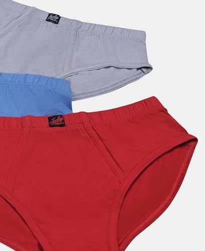 Image of Jockey 3035 Boys Super Combed Cotton Solid Brief with Ultrasoft Waistband (Pack of 3, Colors & Prints May Vary)