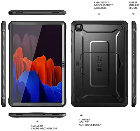 SUPCASE Unicorn Beetle Pro Series Case Designed for Galaxy Tab A7 10.4 Inch 2020 Release, with Built-in Screen Protector Full-Body Rugged Heavy Duty Case (Black)