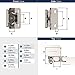 Amerock | Single Demountable Cabinet Hinge | 1/2 inch (12.7 mm) Overlay Hinge | Satin Nickel | 2 Count (pack of 1) | Self-Closing Hinge | Cabinet Door Hinge