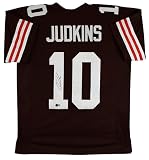Quinshon Judkins Authentic Signed Brown Pro Style Jersey BAS Witnessed