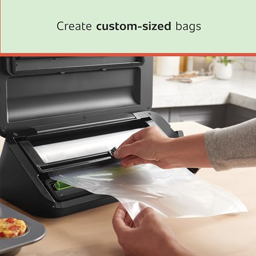 Image of FoodSaver Custom Fit Vacuum Sealer Rolls, Airtight Food Storage and Sous Vide Rolls, BPA-Free, 11in x 16ft Heat-Seal Rolls (Pack of 18)