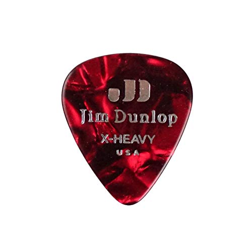 JIM DUNLOP 483 Genuine Celluloid Red Pearloid Extra Heavy �M�^�[�s�b�N×12��