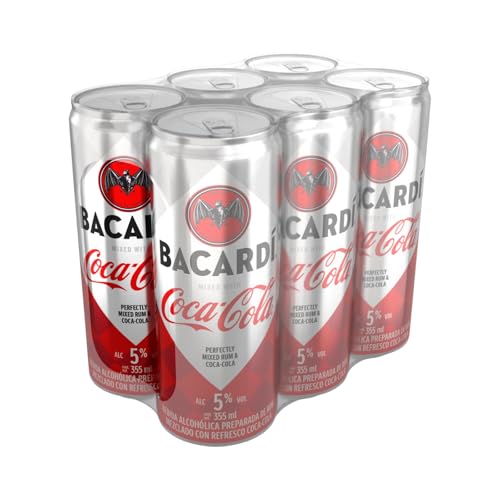 La Mejor Lista de Cocas Top 5. 46 Coca - Cola, Bacardi & Regular 355Ml 6 Pack