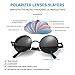 GYsnail Make the world clear Polarized Steampunk Sunglasses, Round Lennon Shades for Outdoor Activities, Fashion Cool Eyewear