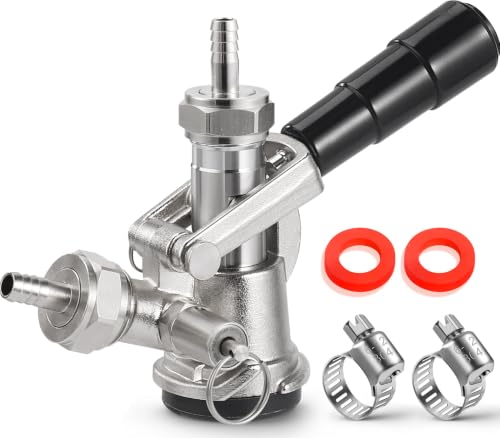 Keg Coupler for Sankey D System Beer Keg Tap Kegerator Tap Coupler D Type