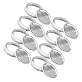 Tapa de aluminio para tarro de albañil: incluye 12 piezas de tapas de tipo dividido, cantidad suficiente para uso diario, tapa de tarro de albañil