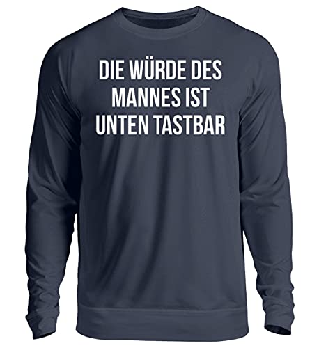 Pull hommes unisexe bleu Medium en coton doux respirant