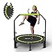 ZCMHAXJ Klappbares Trampolin Indoor, Ø101.6cm Trampolin Klein mit Bungees, 204kg Tragkraft mit U-förmigem höhenverstellbaren Haltegriff, Mini Trampolin Kinder & Erwachsene