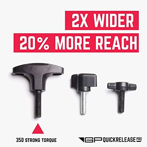 Image of GPCA Quick Release Hardtop Bolts GP Anchor PRO, Bronco & Wrangler JL | M8 25mm Thumbscrew, w /o Nut, Hardtop Removal for Ford Bronco & Jeep Wrangler JL, Cargo Tie Down (6PC, Black)
