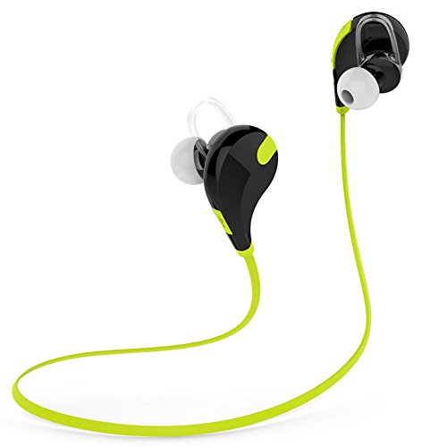 Generic QCY QY7 Wireless Bluetooth 4.1 Stereo Earphone Sport Running Headphone with Mic Green