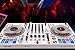 Pioneer DJ DDJ FLX10 Limited Edition 4-Channel DJ Controller for rekordbox and Serato - White Bundle with Laptop Stand, Gearlux Headphones, and Austin Bazaar Polishing Cloth