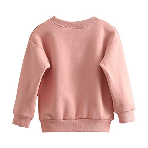 Image of weLaken Unicorn Sweatshirts for Girls Thick Cotton Pullover Tops Fall Winter Children Girls Clothing