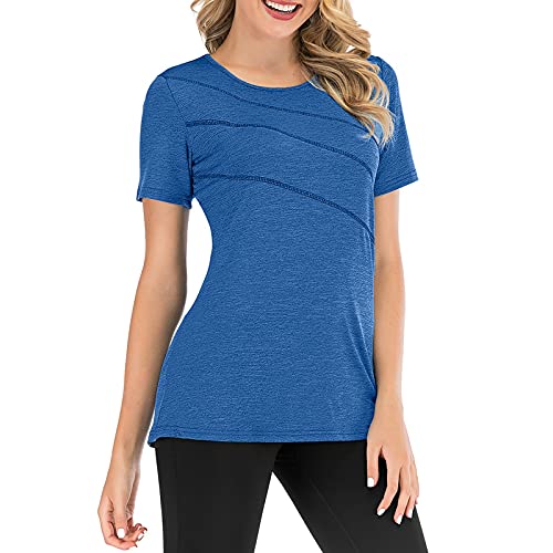 Womans Tops Short Sleeve Womens 4th of July Outfit Mindful Souls Boho Shirt Blouses for Baby Girl Gifts Tops Toys Workout Tank Tops for Women Tops and Blouses for Work Blue S