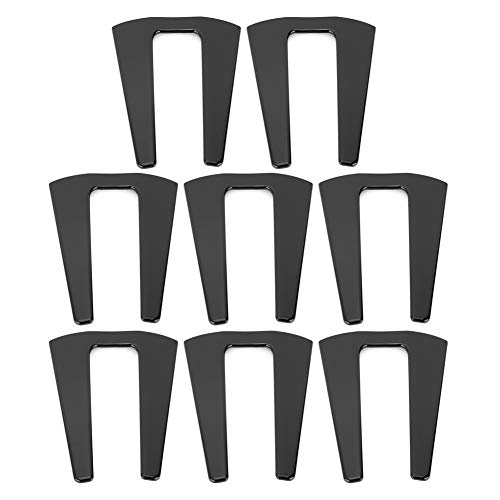 Cubierta de bisagra de coche negra de 8 piezas Acouto para moldura exterior de 4 puertas 07-17 6