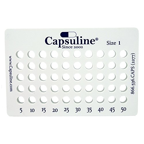 Size 1 Capsule Holding Tray by Capsuline - 50 Count