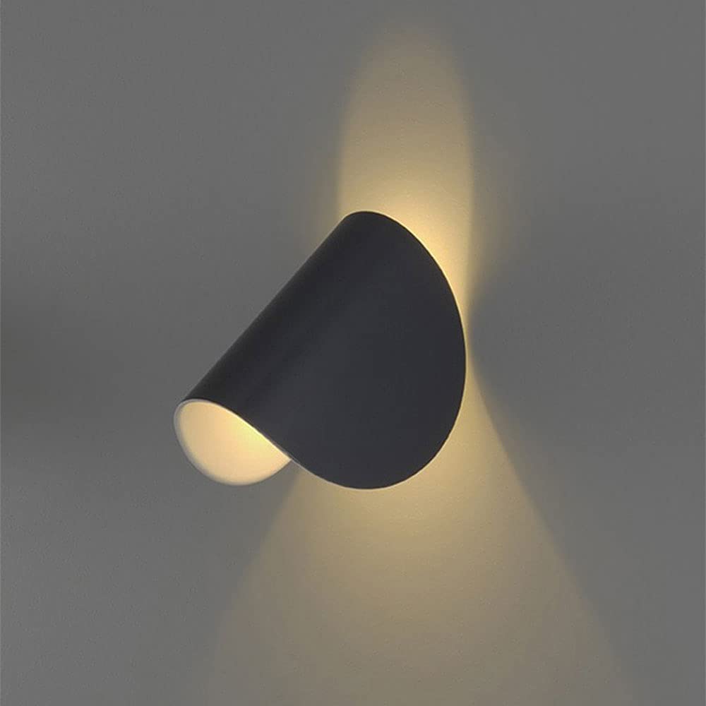 Lampada da Parete ad Arco LED Moderna - Design Geometrico Creativo, apparecchio di Illuminazione angolare Regolabile a 360°, Semplice Applique in Stile Nordico per l'arredamento e