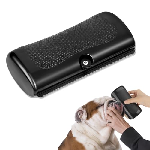 DEEMEIS Fellpflege Bürste für Hunde & Katzen – Komfortgriff Haustierbürste zur Haarentfernung – Hundebürste Kurzhaar & Langhaar, Pet Care Brush für Unterwolle & Fellwechsel