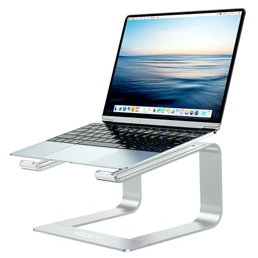 Urmust Laptop Stand for Desk - Ergonomic Computer Stand Riser Holder for MacBook Air Pro, Dell, HP, Lenovo, Samsung, Alienware Laptops 11-15.6" (Black, Up to 15.6" Laptop)