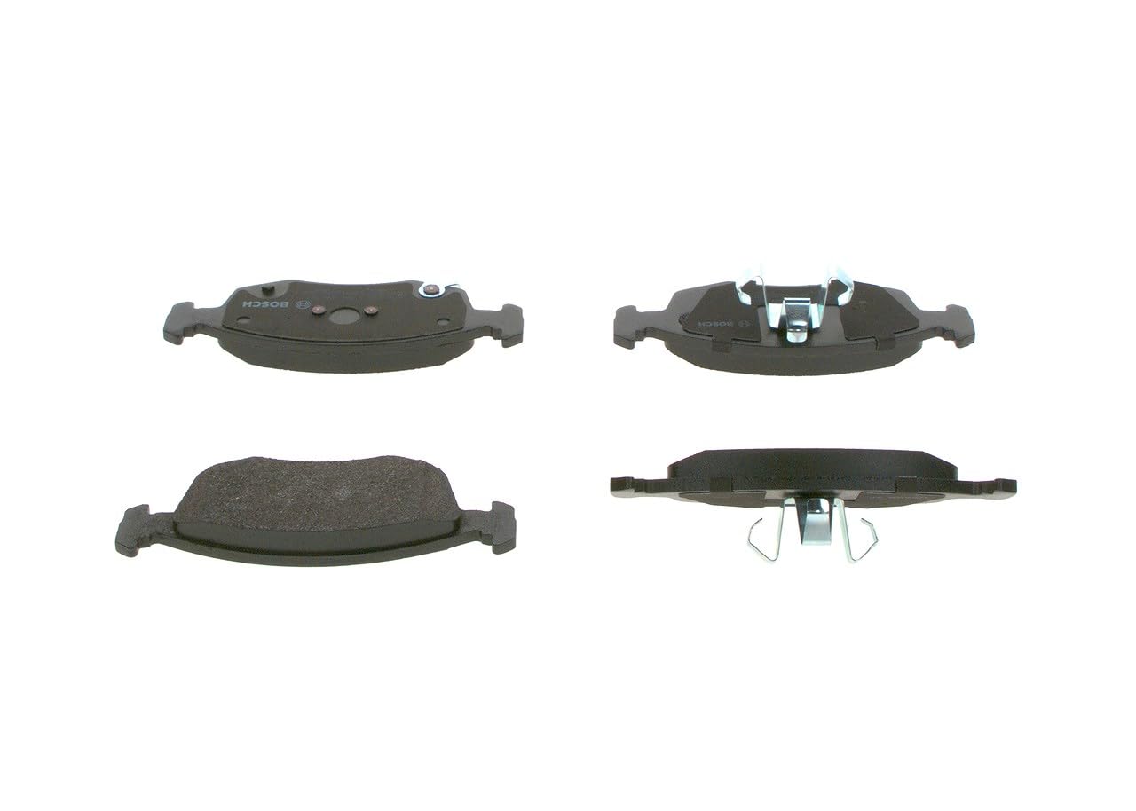 Bosch BP1458 - Pastiglie Freni Auto, Asse Anteriore - Qualità Bosch - Riduzione del Rumore e della Polvere - Certificazione ECE-R90 - Senza Rame - 1 Confezione da 4 Pastiglie