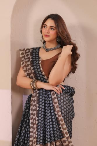 Image of TAMAIRA FASHION Mulmul Pure Cotton Saree For Woman |Office Wear Daily Wear Sarees For Women Without Blouse Piece(Available in 15 Colours)