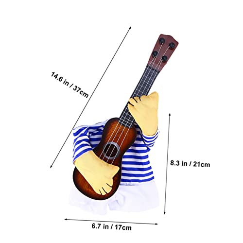 GANAZONO Tocando Guitarra Roupas Engraçadas Para Cães Adereço De De Guitarra De Cachorro Engraçado C