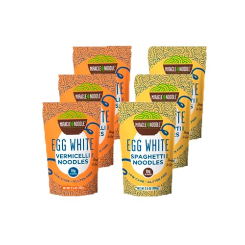 Miracle Noodle High Protein Egg White Noodles - Spaghetti & Vermicelli Variety Pack thumb #1