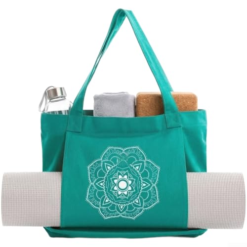 Bolsa para esterilla de yoga con correa de hombro desmontable y asas fijas 4